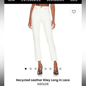 Agolde Laced Recycled Leather Long 24